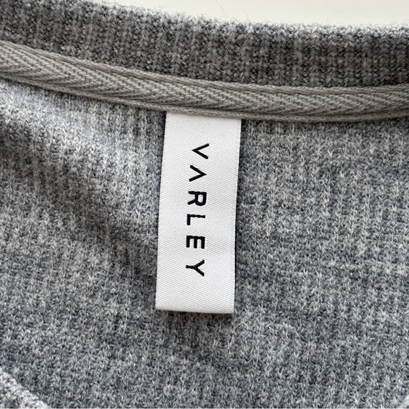 Varley Sierra Side Zip Pullover Sweater Large Grey Marl - Picture 6 of 8